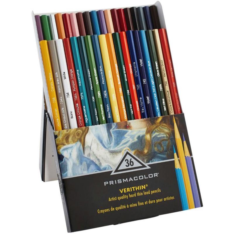 Prismacolor Verithin Non-Smearing Colored Pencils, Assorted Colors, Set of 36, 3 of 6