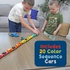 MEAVIA Line Up Toys Car Playset, 32-Piece Line and Learn Toy Vehicle Set - 4 of 4