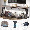 Gulches Classic Industrial 70.9" Console Table, Extra Long Sofa Table Behind Couch, Gray - 4 of 4