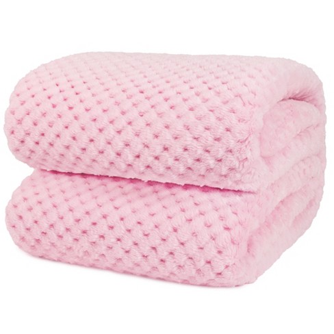 Pavilia Soft Waffle Blanket Throw For Sofa Bed Lightweight Plush