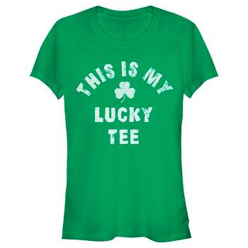 Juniors Womens Lost Gods St. Patrick's Day Lucky Tee T-Shirt