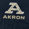University Of Akron Distressed Primary Kids T-Shirt For Youth Navy - 2 of 4