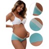 INSPIRE CHIC Women's Low Waist Seamless Ice Silk Maternity Briefs Pregnancy Under the Bump Underwear - 3 of 4