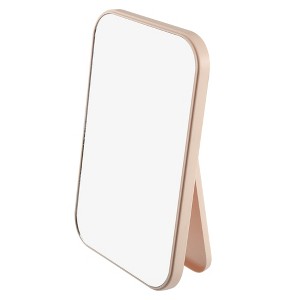 Unique Bargains Foldable Makeup Mirror Dressing Desk Bedroom Travel Portable Mirror for Girl Women - 1 of 4