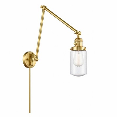 Dover - 1 Light Double Extension Swing Arm Wall Sconce In Traditional Style-30.75 Inches Tall and 4.5 Inches Wide