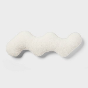 Squiggle Decorative Throw Pillow Ivory - Room Essentials™ - 1 of 4