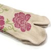 Wrapables Womens 3-Pair Flip-Flop Socks, Floral 1 - 3 of 4