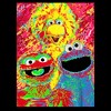 Boy's Sesame Street Trio Saturated Painting T-Shirt - 2 of 4