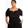 Women's Plus Size Erica Jumpsuit - black | CITY CHIC - 3 of 4