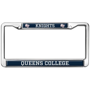 Queens College Mascot Full Size Standard License Plate Metal Frame - 1 of 4