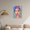 Art Remedy Violeta s Hair with Flowers Beach Life Inspired Wall Art Framed - 2 of 4