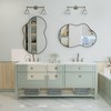 Apmir Irregular High-Strength Tempered Glass and Aluminum Alloy Framed French Cleat Mounted Wall Decor Bathroom Vanity Mirror - 3 of 4