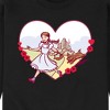 Men's - Wizard of Oz - Dorthy And Toto Heart Graphic Fleece Sweatshirt - 2 of 4