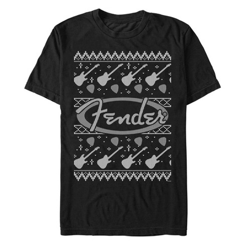 Men's Fender Christmas Black and White Logo T-Shirt - image 1 of 4