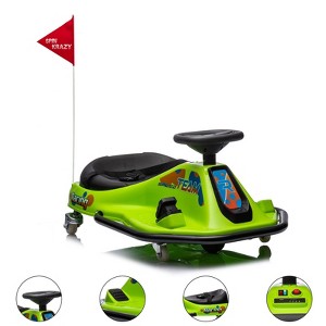 24V Ride on Car Electric Drifting Go Kart for Kids, Ride On Race Car for Ages 3-8 Years, High/Low Speed Switch and Simplified Drifting System - 1 of 4