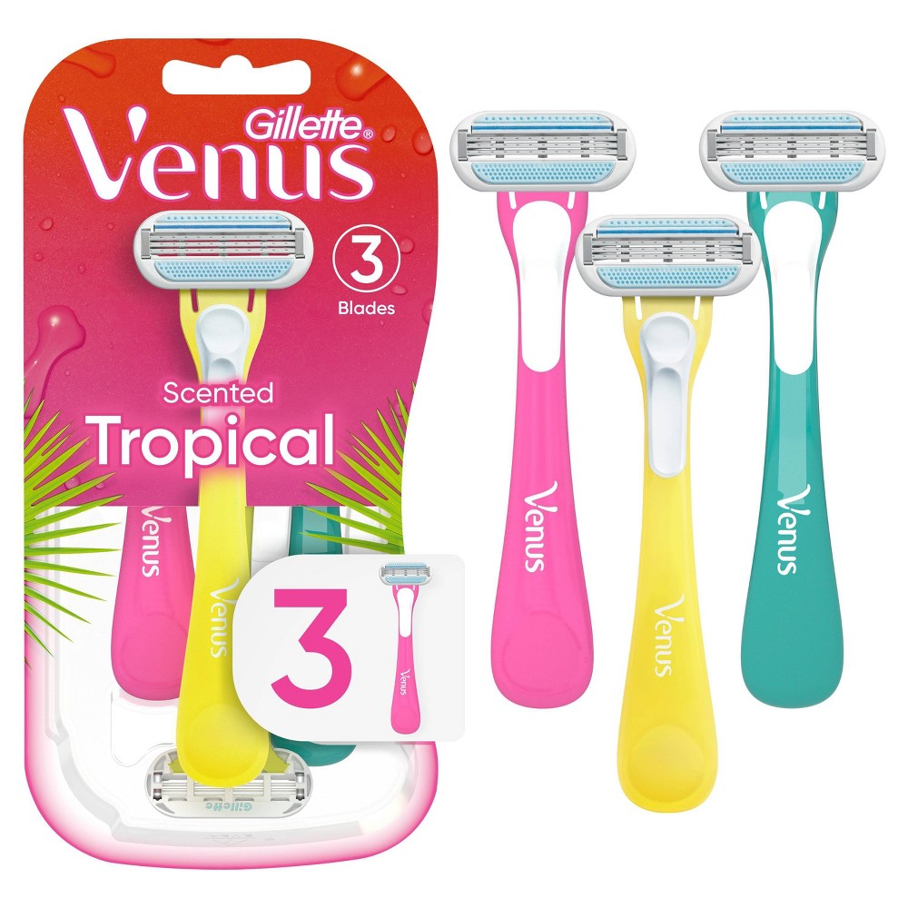 Photos - Shaver Venus Tropical Women's Disposable Razors - 3ct 