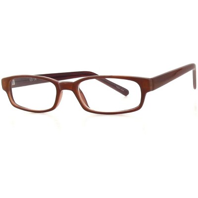 Soho 78 in Brown Designer Reading Glass Frames ; Demo Lens