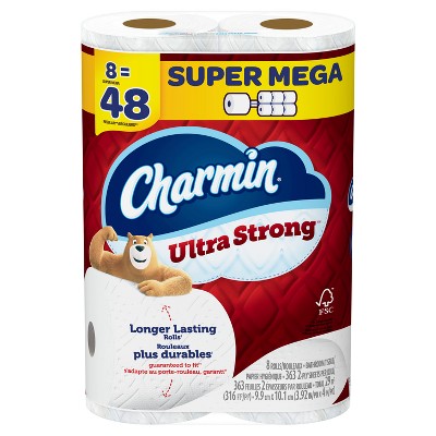 Charmin Ultra Soft Toilet Paper - 8 Super Mega Rolls : Target