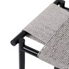 GlasFlength Ottomans and Benches Handwoven Paper Rope Ottoman with Metal Frame Simple Design for Modern Living Spaces, Gray, 24.41"*12.2"*4.13" - 4 of 4