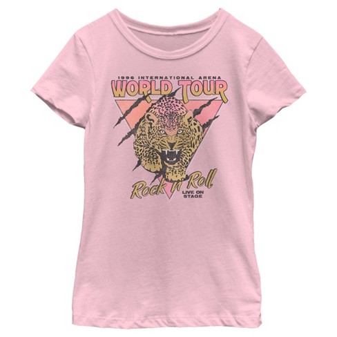 Girl's Lost Gods Leopard World Tour T-Shirt - image 1 of 4