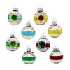 Kurt Adler Miniature Glass Ball Christmas Tree Ornament Set, Solid and Reflector, 1" (16-Count) - 2 of 3