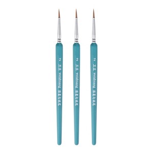 Unique Bargains Detail Nylon Miniature Painting Brush 3 Pcs - 1 of 4