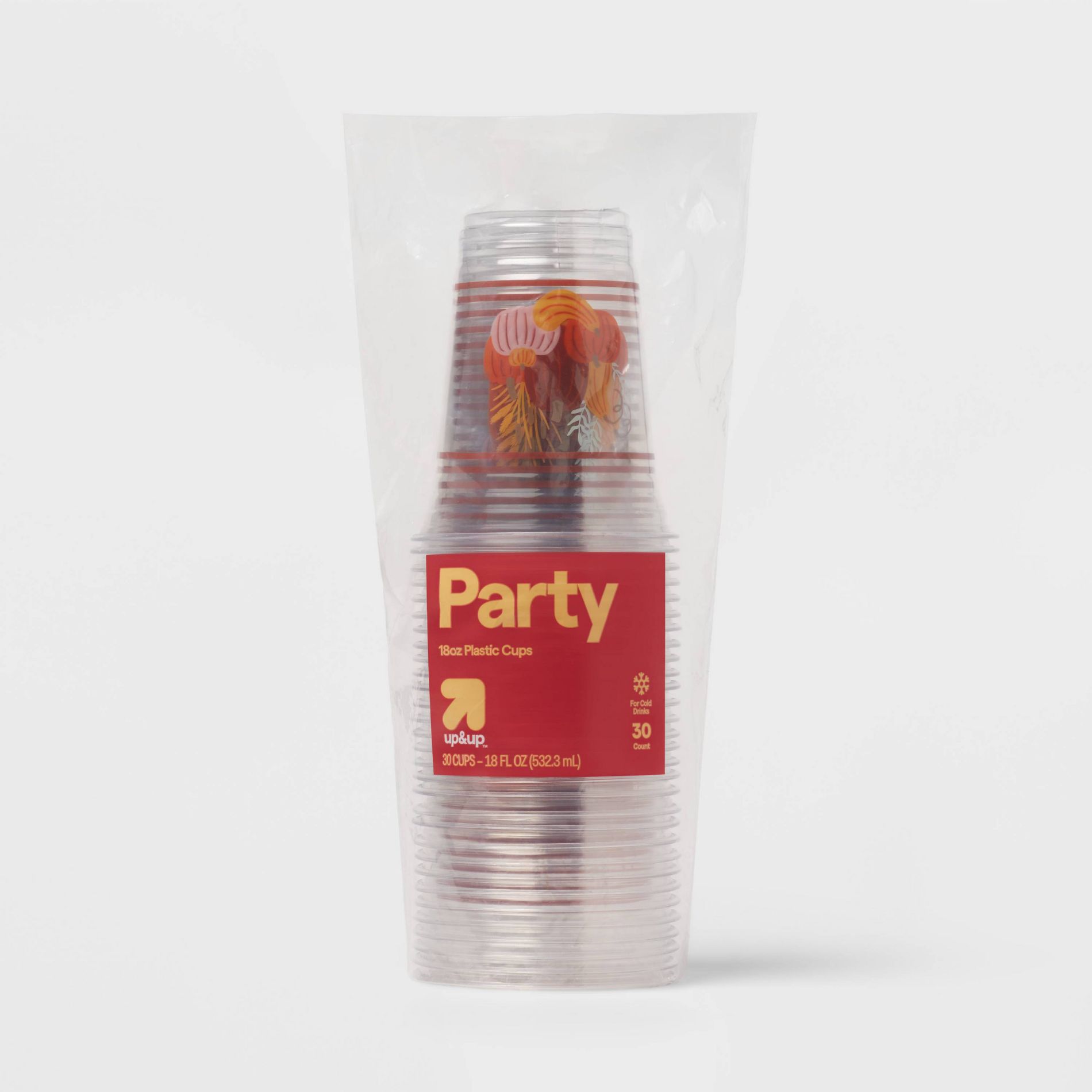 Fall Clear Cup - 18oz/30ct - up&up™