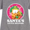 Girls' - Garfield - Santas Little Helpers Graphic Short Sleeve Fleece Dress - 2 of 4