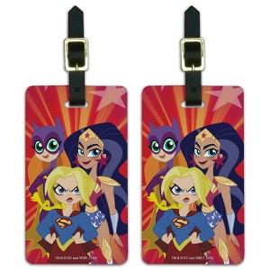 DC Super Hero Girls Girl Group Luggage ID Tags Set of 2 - 1 of 4