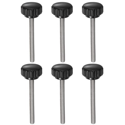 Unique Bargains Plastic Threaded Bolt Knurled Clamping Knob Thumb Screws 6 Pcs