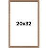PosterPalooza | Slim Profile Gold Picture Frame - UV Acrylic, Foam Board Backing, Hanging Hardware - 2 of 4