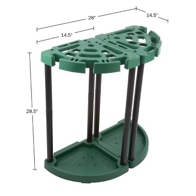 Green and Black Plastic Corner Tool Organizer 2-Pack