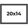 PosterPalooza | Linear Black Picture Frame - UV Acrylic, Backing Board, Hanging Hardware Included - 2 of 4