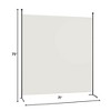 Costway Single Panel Room Divider Privacy Partition Screen for Office Home Black/Beige - 3 of 4