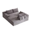 TiramisuBest 108" L Shaped Sectional Sofa Chenille Upholstered Modular 4 Seat Convertible Couch Set Seating 6 Pillows Living Room Left /Right Side - 3 of 4