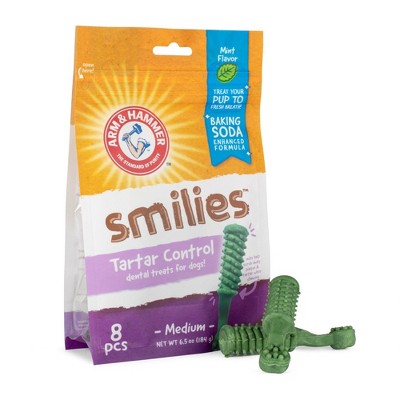 Arm & Hammer Smilies Dental Dog Treats - 8ct