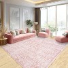 LOVEVOOK Vintage Floral Area Rug For Living Room, Washable Floral Printed Rug Soft Indoor Rug For Bedroom Dining Room Office Non Slip Carpet - 4 of 4