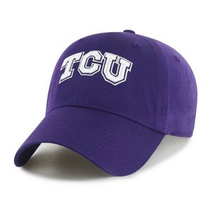 NCAA TCU Horned Frogs Fabric Washed Relaxed Fit Baseball Hat: Team Logo Adjustable Strap - 1 of 2
