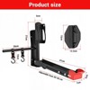 Black Swivel Foldable Bike Wall Mount ¨C Adjustable Bicycle Hanger for 20-29" Wheels, Heavy Duty Garage Storage (1-Pack) - 3 of 4