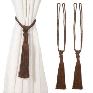 Unique Bargains Handmade Elegant Curtain Ties Holdbacks with Tassel for Home Office Hotel Decor - 1 of 4