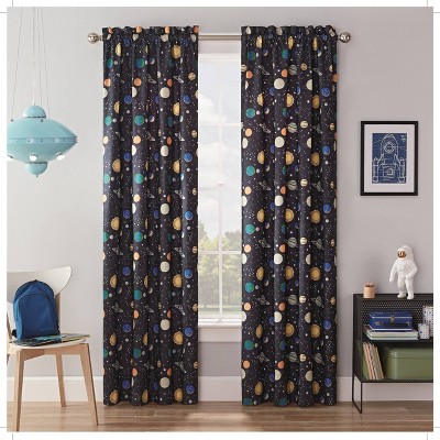 42"x63" Space Adventure Blackout Curtain Panels - Waverly Kids