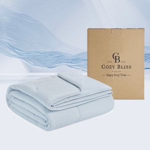 Cozy Bliss Dual-Sided Cooling Blanket, Lightweight Breathable Summer Comforter - 1 of 4