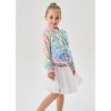 2Bunnies Girls' Magic Ombre Sequin Bomber Jacket - 4 of 4