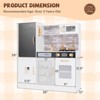 Infans Play Kitchen Toy Set w/ Chalkboard Oven Sink Curtain Microwave Water Dispenser - 2 of 4