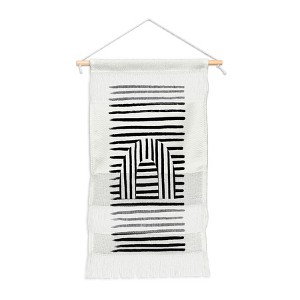 BohomadicStudio Minimal Series Black Striped Arch Small Fiber Wall Hanging - Society6 - 1 of 1