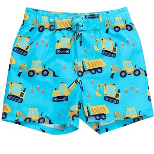 RuggedButts Toddler Boys UPF50+ Swim Trunks - 1 of 4