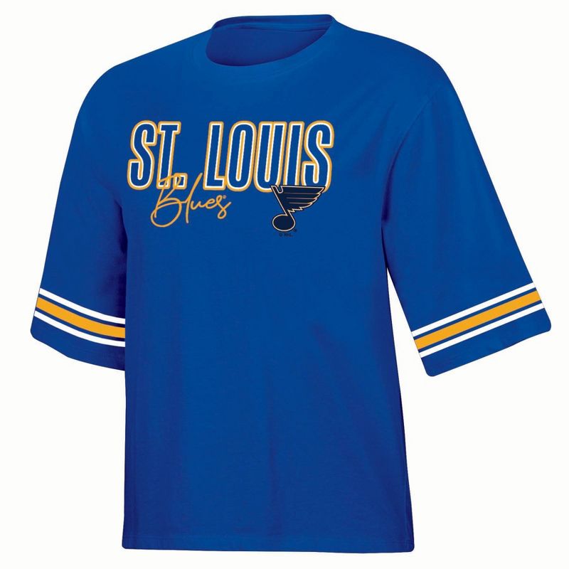 NHL St. Louis Blues Women&#39;s Relaxed Fit Fashion T-Shirt, 1 of 4