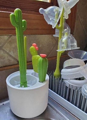 boon cacti bottle cleaning brush set