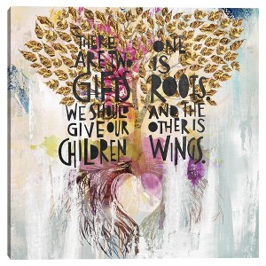 30" x 30" Tree of Life by Nikki Chu Canvas Art Print - Masterpiece Art Gallery: Wall Art with Heart & Quote - 1 of 4