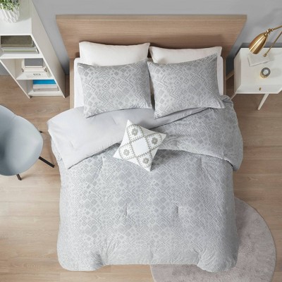 target grey comforter set